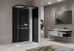 Novellini Glax 2 2.0 kabina z hydromasażem 120x90 prawa biała G222P299DM1-1UH