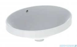 Geberit VariForm Umywalka owalna wpuszczana w blat 50x40cm szkliwiony spód KeraTect 500.709.00.2