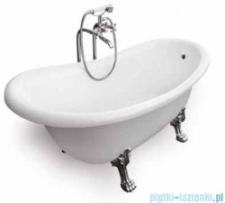 Besco Otylia wanna owalna Retro 170x77 + nogi chrom #WKO-170WO+C