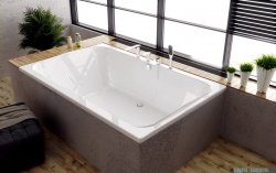 Riho Sobek wanna prostokątna 180x115cm+nóżki+syfon BB28/07/AMC55