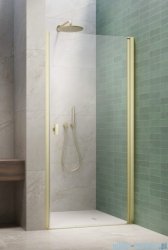 Radaway Nes Brushed Light Gold Dwj I Drzwi wnękowe 100cm prawe szczotkowane jasne złoto szkło przejrzyste 10026100-98-01R