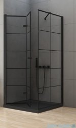 New Trendy New Soleo Black 90x90x195 cm kabina lewa przejrzyste D-0289A/D-0120B