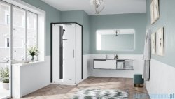 Novellini Glax 1 2.0 kabina standard 90x90 lewa czarna G21GF99SMFL-1HH