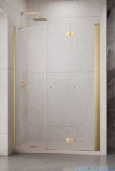 Radaway Nes Brushed Gold DWSB drzwi wnękowe 130cm W4 prawe złoto szczotkowane szkło przejrzyste 10044750-99-01R/10045550-01-01