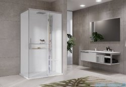 Novellini Glax 2 2.0 kabina masażowo-parowa 120x80 prawa srebrna G222P129DT5-1BB