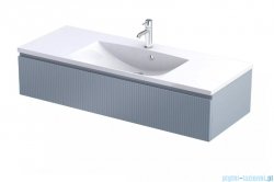 Oristo Brylant szafka podumywalkowa wisząca Ryflowana 120x25x45 szaroniebieski mat OR36-SD1S-120-16R