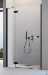 Radaway Essenza New Black Dwj drzwi wnękowe 130cm lewe szkło przejrzyste 385017-54-01L