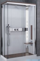 Novellini Nexis kabina prysznicowa z hydromasażem 120x80 prawa white oak NEXA129DM5-1KQ