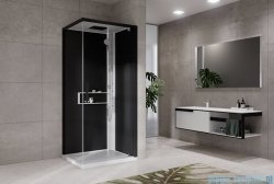 Novellini Glax 2 2.0 kabina z hydromasażem 90x90 prawa biała G22GF90DT1-1UH