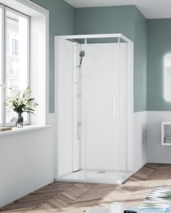 Novellini Glax 1 2.0 kabina standard 100x80 lewa biała G21A108ST-1UU