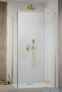 Radaway Essenza Kdj Gold kabina 110x110cm prawa szkło przejrzyste 1385041-09-01R/1384053-01-01