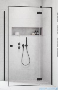 Radaway Essenza 8 Black Kdj kabina 90x90cm prawa czarny mat/szkło przejrzyste 10480612-01-01R/10470237-54-01R/10113090-01-01