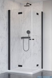 Radaway Nes 8 Black Kdd B kabina 100x90cm czarny mat/szkło przejrzyste 10074100-54-01L/10074090-54-01R