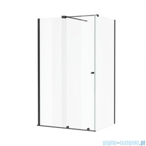 Excellent Ortigo kabina prostokątna 140x100 cm przejrzysta czarny mat KAEX.5016.K.1400.1000.BL