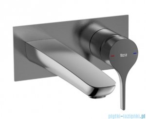 Roca INSIGNIA bateria umywalkowa podtynkowa ścienna Brushed Titanium Black EVERLUX-PVD A5A353ANM0