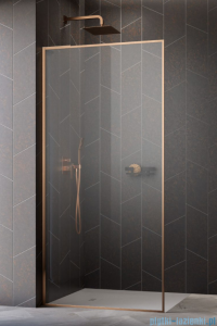 Radaway Modo F SL Brushed Copper II kabina Walk-in 110x201,6cm lewa Szczotkowana Miedź szkło przejrzyste 10419114-93-01L