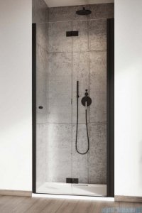 Radaway Nes Black Dwb drzwi wnękowe 80cm prawe czarny mat/szkło przejrzyste 10029080-54-01R
