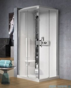 Novellini Glax 3 A90 kabina z hydromasażem 90x90 chrom GL3A90T1F-1K