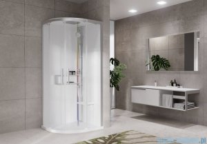 Novellini Glax 2 2.0 kabina z hydromasażem hydro plus 100x100 srebrna G22R109T1L-1BB