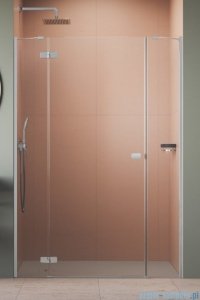 Radaway Fuenta Dwjs drzwi wnękowe 130cm lewe chrom połysk szkło przejrzyste 1384032-01-01L/1384090-01-01