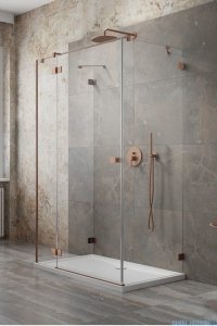 Radaway Essenza Pro Brushed Copper Kdj+S kabina 80x80x80cm lewa szczotkowana miedź 10097380-93-01L/10098080-01-01/10098080-01-01