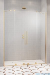 Radaway Furo Gold DWD drzwi prysznicowe 200cm szkło przejrzyste 10108538-09-01/10111492-01-01