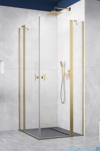 Radaway Nes KDD II Brushed Gold kabina 80x90 szczotkowane złoto 10031080-99-01L/10031090-99-01R