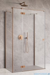 Radaway Essenza Brushed Copper Kdj+S kabina 90x90x90cm lewa szczotkowana miedź 1384050-01-01/1385020-93-01L/1384050-01-01
