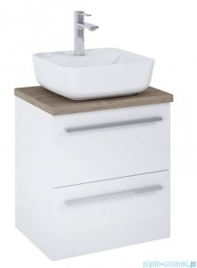 Roca Kwadro zestaw szafka z umywalką Unik z blatem 50x40x68 cm biały połysk A852450806