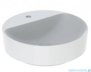 Geberit VariForm Umywalka okrągła z półką, bez przelewu 45cm KeraTect 500.770.00.2