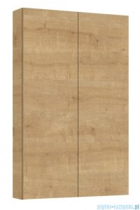 Roca Extra Kolumna łazienkowa niska z 2 drzwiami slim 80x50x12  JASNY DĄB A857960464