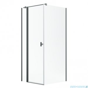 Radaway Nes Kdj II Brushed GunMetal kabina 80x100cm lewa szczotkowany grafit 10032080-92-01L/10039100-01-01