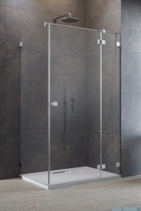 Radaway Essenza Pro Brushed Nickel Kdj kabina 100x100cm prawa szczotkowany nikiel 10097100-91-01R/10098100-01-01