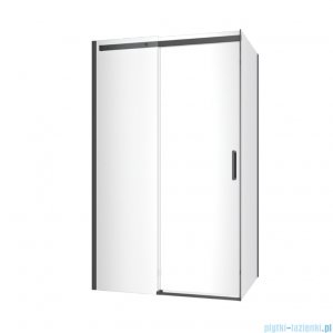 Excellent Rols kabina prostokątna 120x90 cm przejrzysta czarny mat KAEX.2616.K.1200.0900.BL