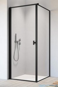 Radaway Nes 8 Black Kdj I Frame kabina 80x80cm lewa czarny mat/szkło przejrzyste 10072080-54-56L/10089080-54-56