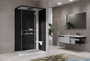 Novellini Glax 2 2.0 kabina masażowo-parowa 120x80 prawa biała  G222P129DM5-1UH