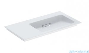 Geberit One CleanDrain Umywalka meblowa z powierzchnią odkładczą po lewej stronie 90x48cm KeraTect 505.013.00.1