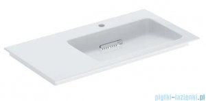 Geberit One CleanDrain Umywalka meblowa z powierzchnią odkładczą po lewej stronie 90x48cm KeraTect 505.009.00.1