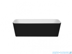 Besco Assos B&W umywalka nablatowa biało-czarna 40x50x15cm #UMD-A-NBBW