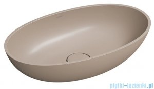 Omnires Shell M+ umywalka nablatowa 60x35 cm dune beige mat SHELLUNDB