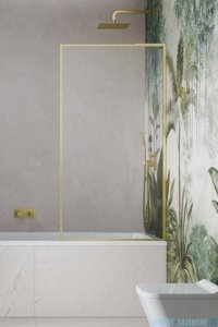 Radaway Modo F SL Brushed Gold PNJ II parawan nawannowy 100cm prawy szczotkowane złoto/przejrzyste 10406100-99-01R