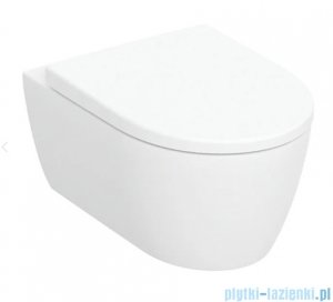 Geberit iCon Zestaw miski wiszącej Rimfree Keratect z deską wolnoopadającą 501.664.00.8