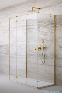 Radaway Essenza Gold Kdj+S kabina 80x90x80cm lewa złoty połysk szkło przejrzyste 1384051-01-01/1385020-09-01L/1384051-01-01