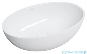 Omnires Shell M+ umywalka nablatowa 50x32 cm biały połysk SHELL500UNBP