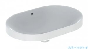 Geberit VariForm Umywalka owalna wpuszczana w blat 60x40cm szkliwiony spód 500.729.01.2