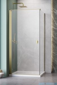 Radaway Nes Kdj I Brushed Gold kabina 90x100cm lewa szczotkowane złoto 10022090-99-01L/10039100-01-01