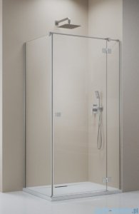 Radaway Essenza 8 Brushed Nickel Kdj kabina 90x75cm prawa szczotkowany nikiel 10480612-01-01R/10470237-91-01R/10113075-01-01