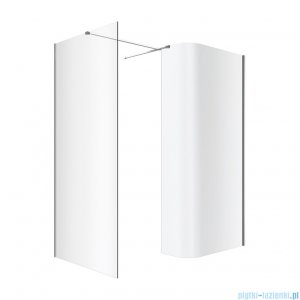 Excellent Vidoq walk-in kabina prysznicowa gięta, ścianka prosta 100cm, ścianka gięta 93cm chrom KAEX.1507.K.1000.0930.CR