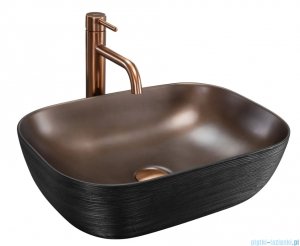 Rea Belinda Umywalka nablatowa COPPER BRUSH/Black REA-U6384