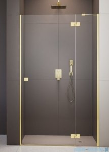 Radaway Essenza Gold Dwj drzwi wnękowe 110cm prawe złoty połysk/szkło przejrzyste 1385015-09-01R